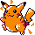 Pikachu shiny sprite in Pokémon Orange