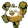 Primeape shiny sprite in Pokémon Orange