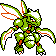 Scyther shiny sprite in Pokémon Orange