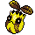 Sunkern shiny sprite in Pokémon Orange