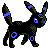 Umbreon shiny sprite in Pokémon Orange