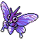 Venomoth shiny sprite in Pokémon Orange