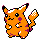 Pikachu shiny sprite in Red++