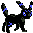 Umbreon shiny sprite in Red++