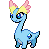 Amaura front sprite in SoulGold