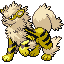 Arcanine shiny sprite in SoulGold