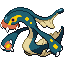 Eelektross front sprite in SoulGold