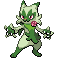Floragato front sprite in SoulGold