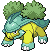 Grotle shiny sprite in SoulGold
