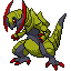 Haxorus front sprite in SoulGold