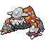 Heatran front sprite in SoulGold