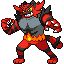 Incineroar front sprite in SoulGold