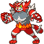Incineroar shiny sprite in SoulGold