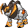 Iron Boulder front sprite in SoulGold