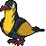 Kilowattrel front sprite in SoulGold