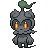 Marshadow front sprite in SoulGold