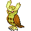 Noctowl shiny sprite in SoulGold