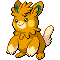 Pawmot front sprite in SoulGold