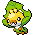 Sewaddle front sprite in SoulGold