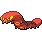 Sizzlipede front sprite in SoulGold