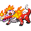 Skeledirge front sprite in SoulGold