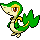 Snivy front sprite in SoulGold