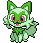Sprigatito front sprite in SoulGold