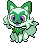 Sprigatito shiny sprite in SoulGold