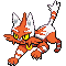 Torracat shiny sprite in SoulGold