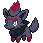 Zorua front sprite in SoulGold