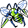 Beedrill shiny sprite in Sour Crystal