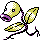 Bellsprout shiny sprite in Sour Crystal