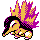 Cyndaquil shiny sprite in Sour Crystal