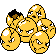 Exeggcute shiny sprite in Sour Crystal