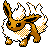 Flareon shiny sprite in Sour Crystal