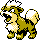 Growlithe shiny sprite in Sour Crystal