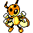 Ledian shiny sprite in Sour Crystal