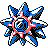 Starmie shiny sprite in Sour Crystal