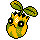 Sunkern shiny sprite in Sour Crystal