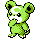 Teddiursa shiny sprite in Sour Crystal