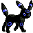 Umbreon shiny sprite in Sour Crystal