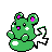 Azurill shiny sprite in Polished Crystal