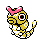 Caterpie shiny sprite in Polished Crystal