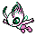 Celebi shiny sprite in Polished Crystal