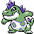 Croconaw shiny sprite in Polished Crystal