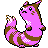 Furret shiny sprite in Polished Crystal