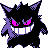 Gengar shiny sprite in Polished Crystal