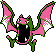 Golbat shiny sprite in Polished Crystal