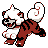 Hisuian Growlithe front sprite in Polished Crystal