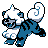 Hisuian Growlithe shiny sprite in Polished Crystal